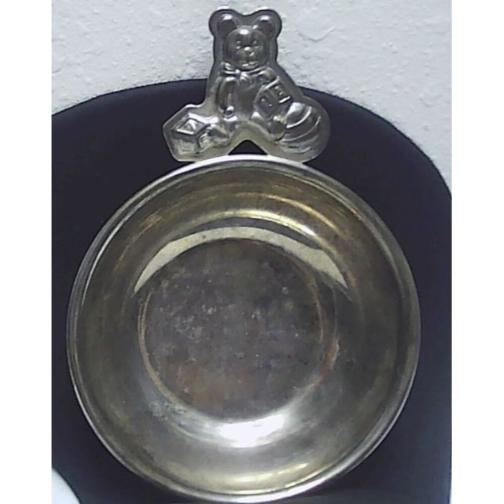 Godinger Silver Teddy Bear Baby Bowl